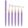 5pcs Nail Art Liner Brush Set – Ultra Fine Detail Brushes for UV Gel & Nail Design