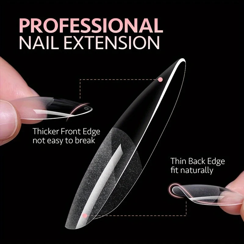 Press On Nail Tips Set – 120pcs Full Cover Fake Nails for DIY Extensions