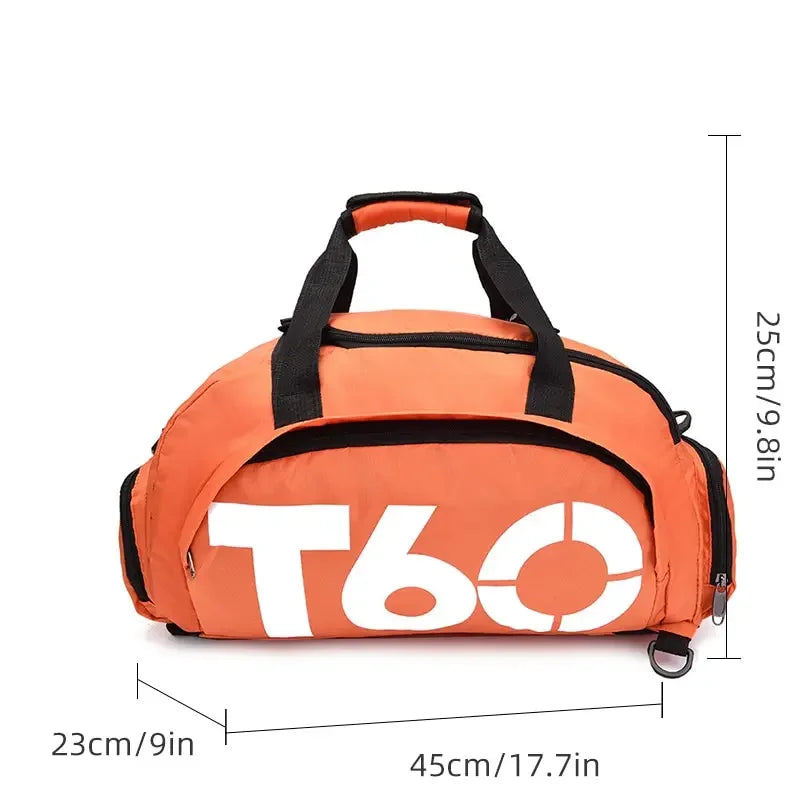 Gym Duffle Bag Large Capacity Waterproof Fitness Bag With Shoe Compartment