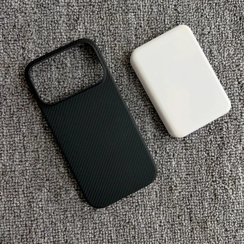 Carbon Fiber MagSafe Magnetic Frameless PC Bumper iPhone Case