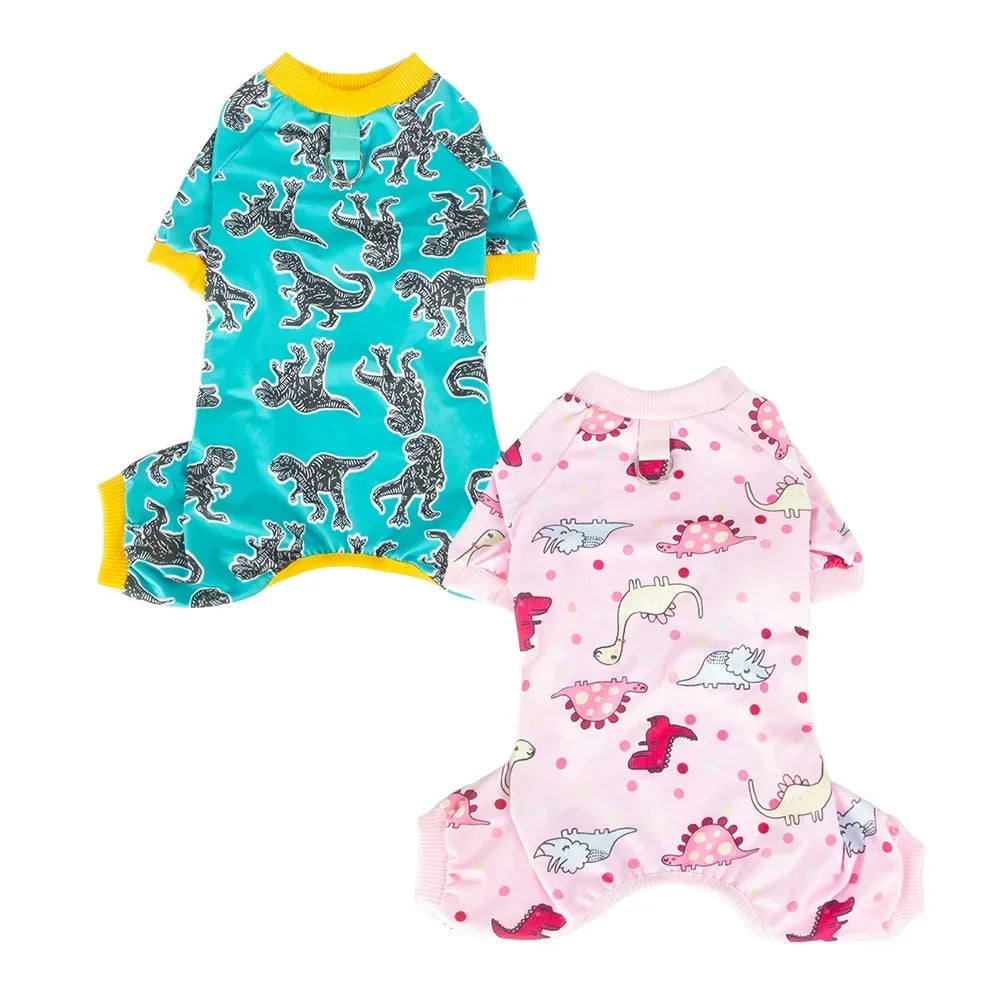 Soft Dog Pajamas Stretch Pet Onesie for Small Dogs Puppies