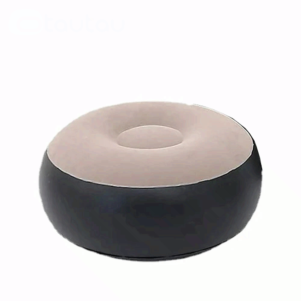 Inflatable Lounger with Ottoman Outdoor Portable Camping Couch Recliner Chair