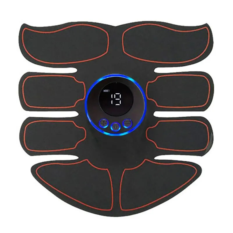 EMS Abs Stimulator Pads Muscle Toner Electric Abdominal Trainer USB Rechargeable Fitness Body Workout Patch
