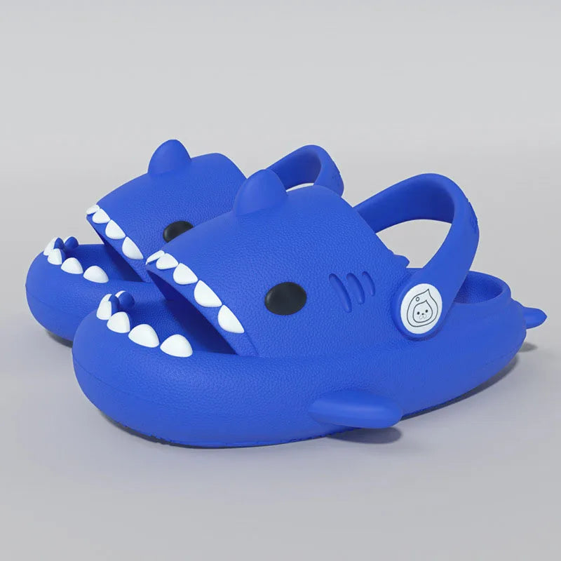 Kids Shark Summer Sandals Non Slip Soft Sole Slippers