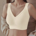Women’s Wire Free Push Up Bra Seamless Padded V Neck Plus Size M to 4XL