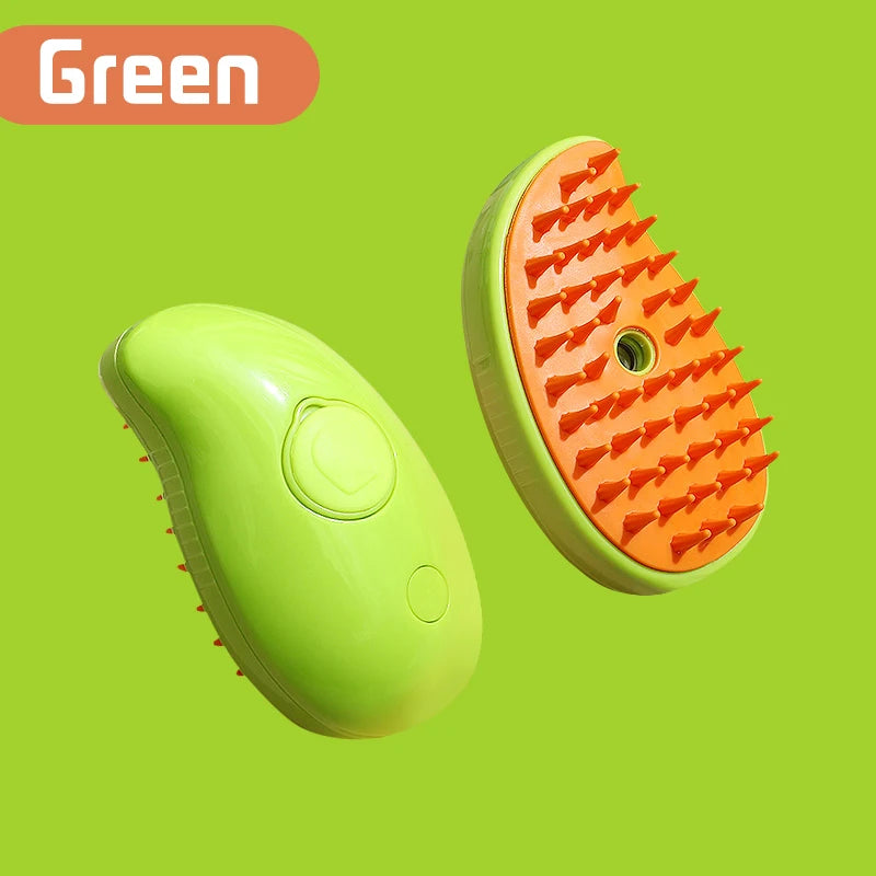 3 in 1 Pet Steam Brush for Cat Dog Grooming