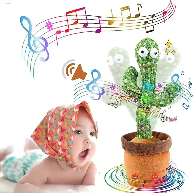 Talking Dancing Cactus Plush Toy with Music