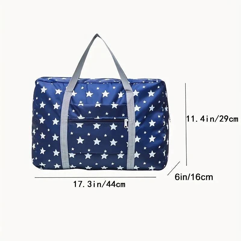 Foldable Travel Duffel Bag Large Capacity Waterproof Gym Luggage Bag Lightweight Portable Weekender Bag