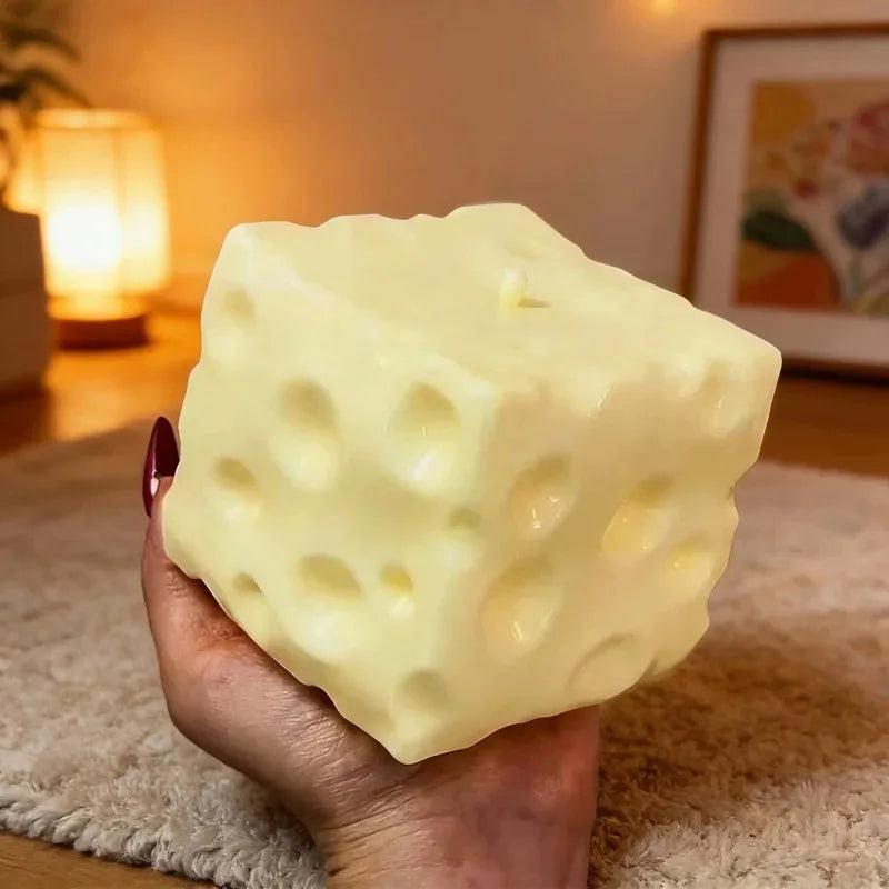 Slow Rebound Cheese Squishy – Stress Relief Squeeze Toy for Relaxation & Fun