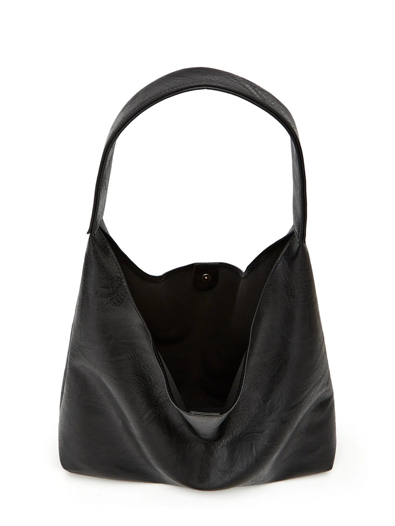 Women Retro Tote Bag Large Capacity Simple Shoulder Handbag Daily Use