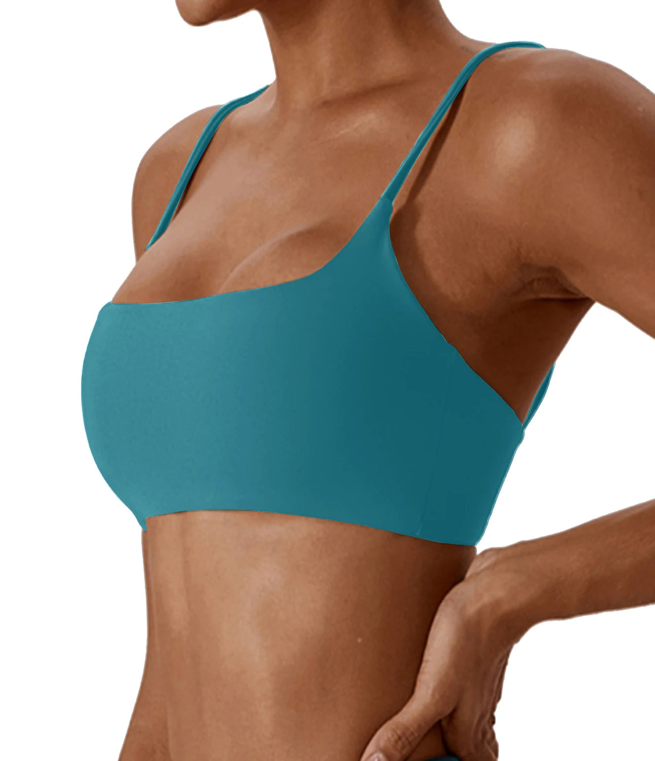 Women Sports Bra Seamless Cross Back Fitness Yoga Top Gym Workout Bra