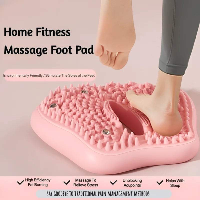 Acupressure Foot Massage Mat Inflatable Foot Massager Pad Reflexology Foot Pain Relief Fitness Massage Board
