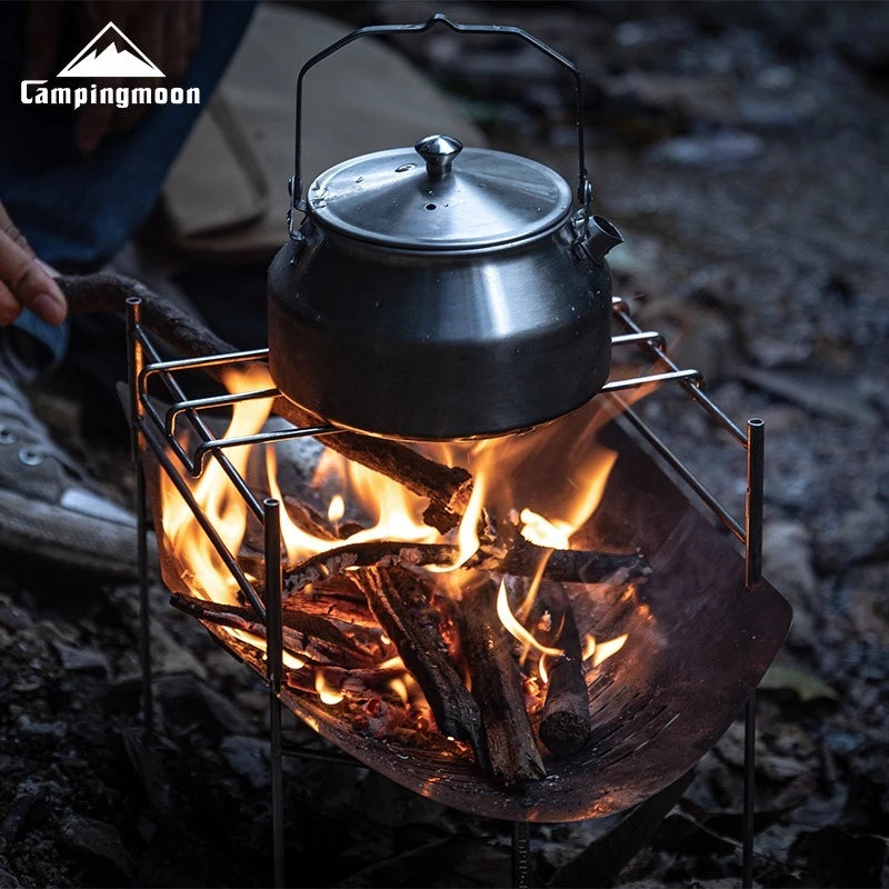 Portable Folding Stainless Steel BBQ Grill Outdoor Camping Fire Pit Cooking Rack