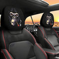 Funny Car Headrest Cover Cartoon Eyes Seat