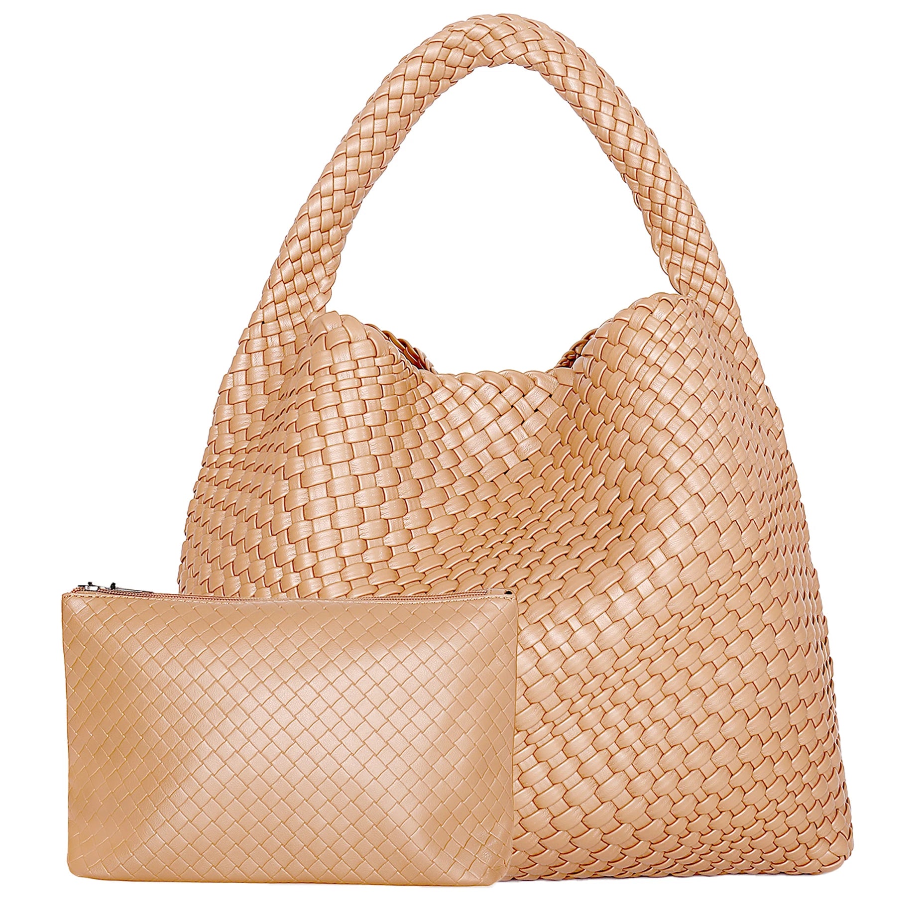 Women Tote Bag Large Capacity Soft Leather Shoulder Bag Summer Travel Shopper Tote