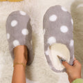 Women’s Heart Shaped Winter Slippers Soft Sole Cute Indoor House Shoes