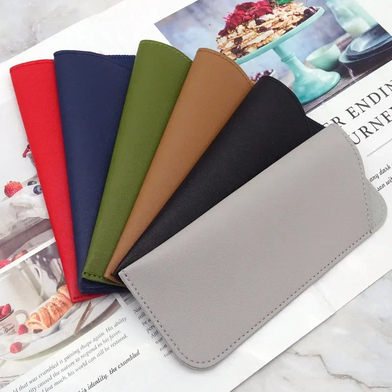 Leather Glasses Pouch Protective Eyewear Case