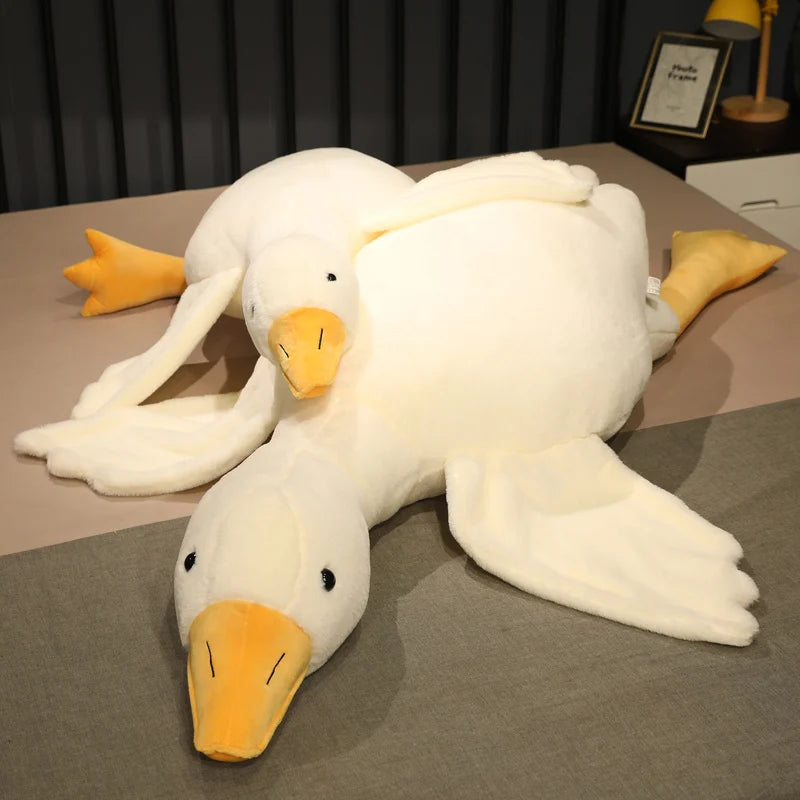 Giant Brown Duck Goose Plush Toy Sleeping Pillow Soft Stuffed Doll Gift