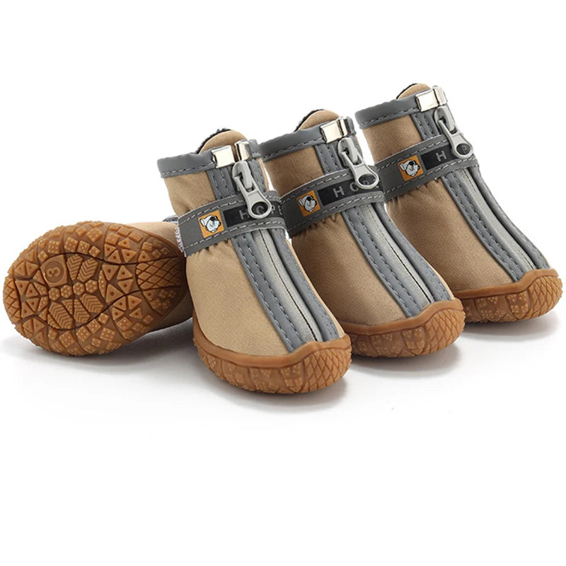 Dog Shoes Non Slip Thick Plush Warm Breathable Pet Booties Paw Protection