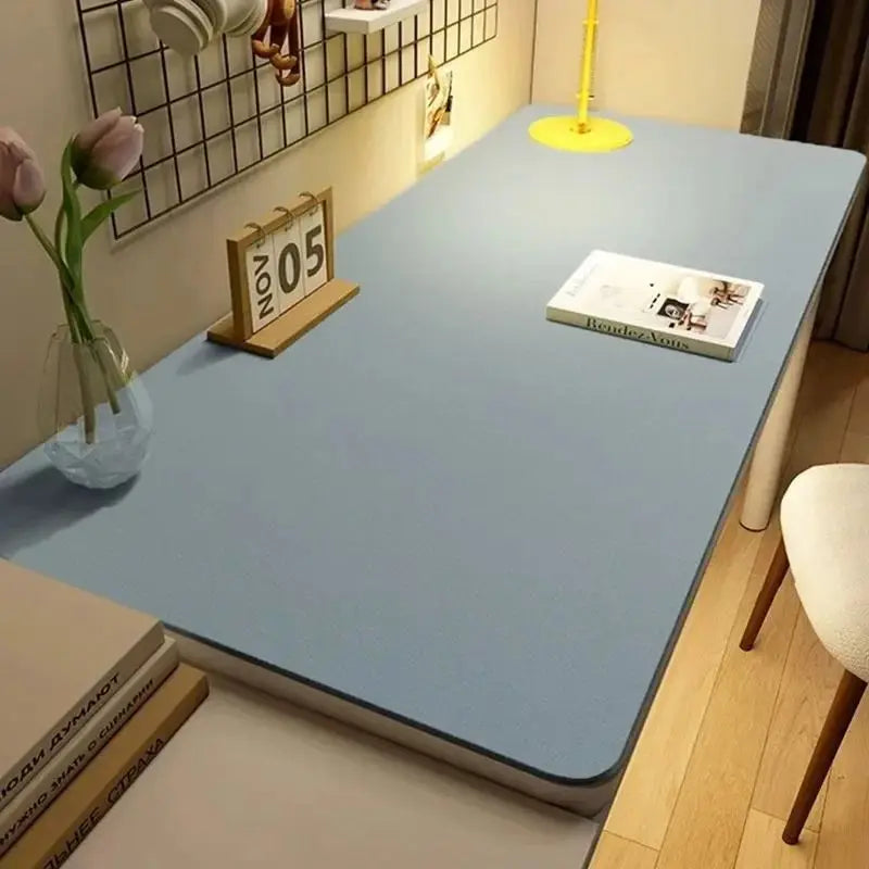 Leather Table Mat Waterproof Desk Protector Anti Slip Mouse Keyboard Pad Large
