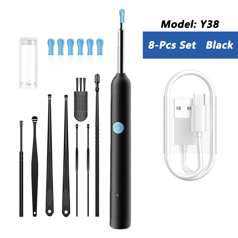Ear Wax Removal Tool with Camera – HD Visual Ear Cleaner Endoscope for Safe Ear Cleaning