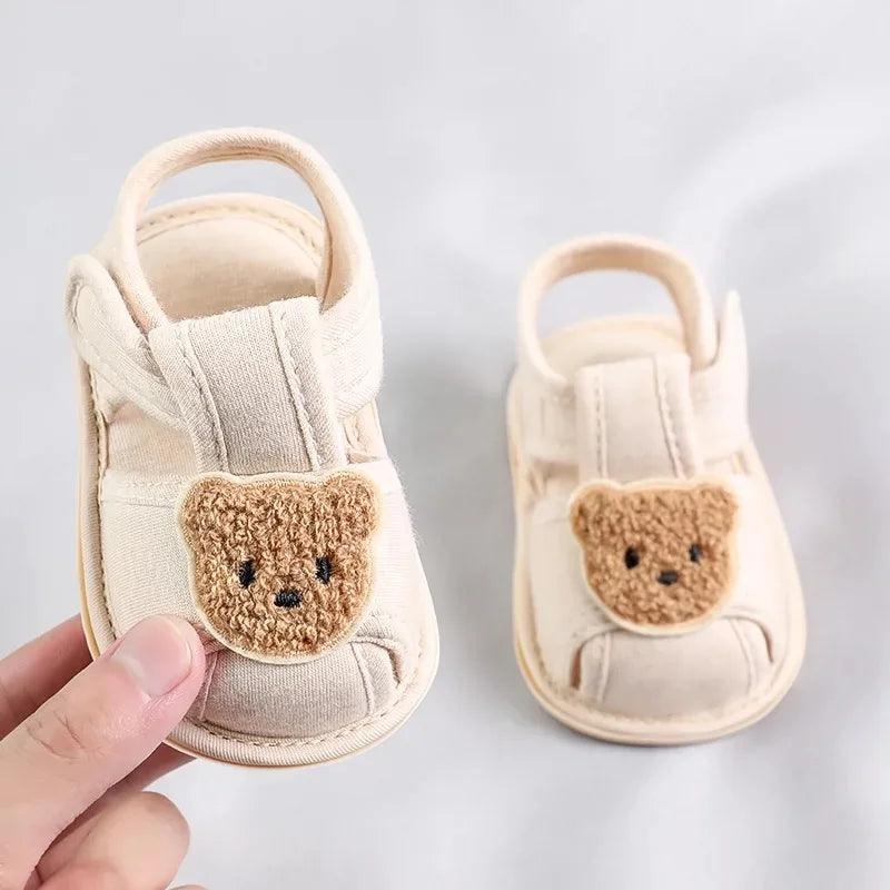Baby Bear Sandals Soft Sole First Walking Shoes for Infants