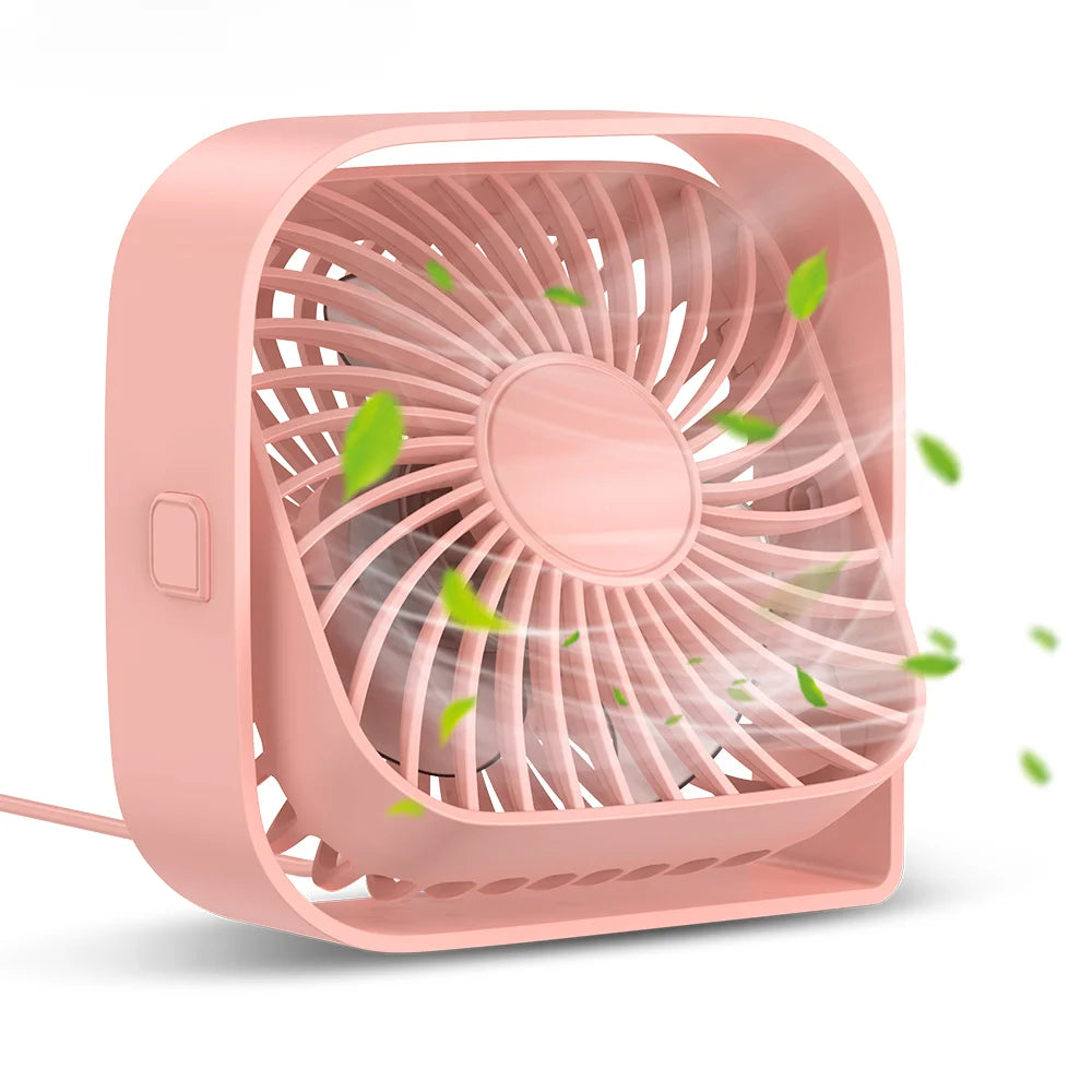 Mini USB Desk Fan – Portable Table Fan with 3 Speed Settings and Quiet Operation