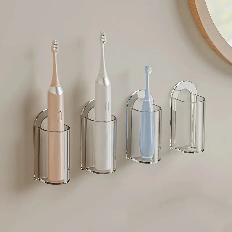 Wall Mounted Toothbrush Holder Electric Toothbrush Storage Bathroom Organizer
