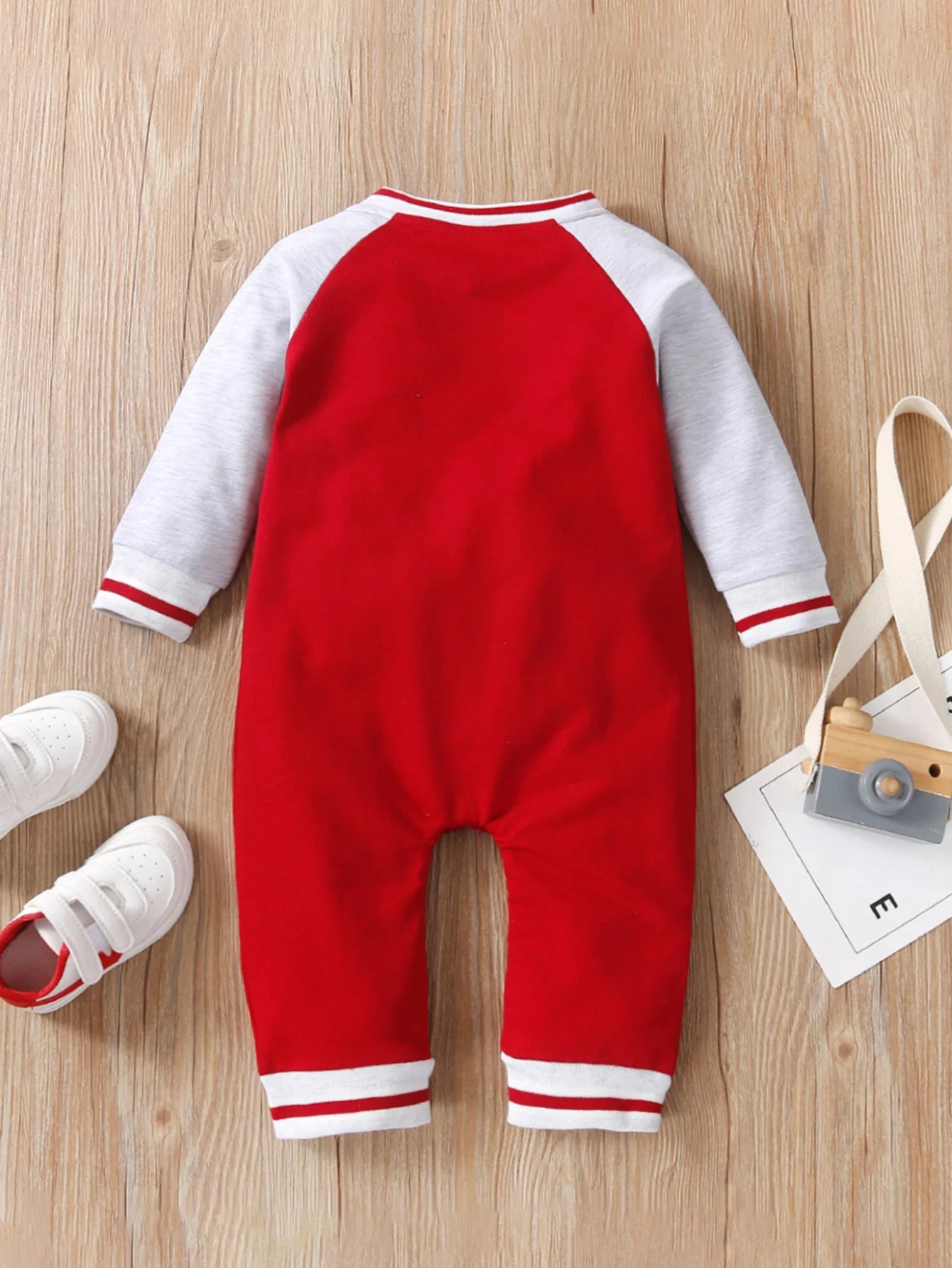 Baby Boy Letter Print Long Sleeve Jumpsuit