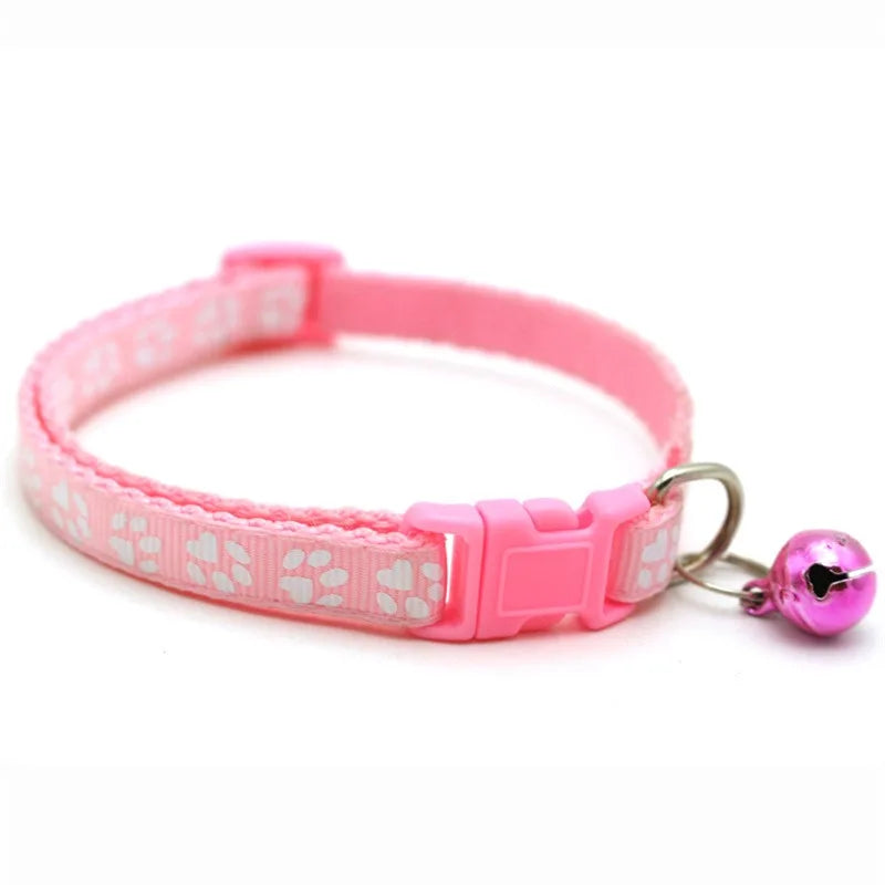 Rainbow Flower Cat Collar with Bell Adjustable Cute Lace Collar for Cats and Puppies