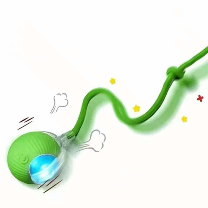 Cat Toy Ball Interactive Teasing Stick Wear Resistant Bite Pet Toy