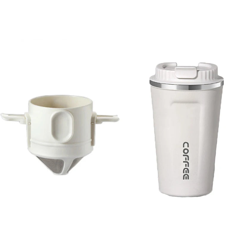 304 Stainless Steel Coffee Dripper Portable Reusable Filter Tea Coffee Maker Set