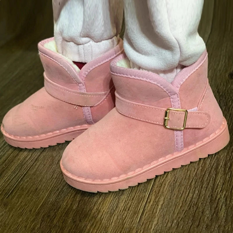 Kids Winter Snow Boots Warm Anti Slip Shoes for Boys Girls