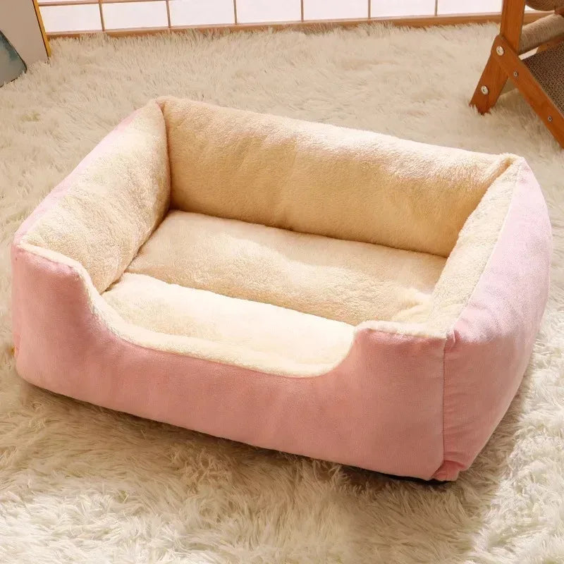 Winter Cat Bed Pet Cushion Basket House for Kittens