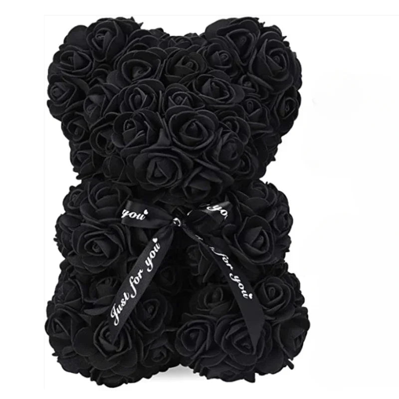 Eternal Rose Teddy Bear Gift for Mom