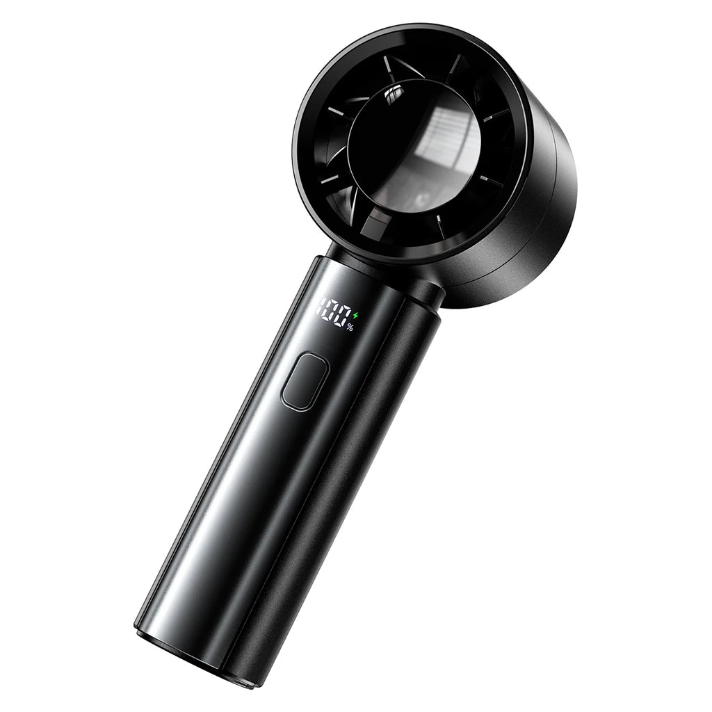 Portable Handheld Turbo Fan – Rechargeable Mini Fan for Travel and Daily Use