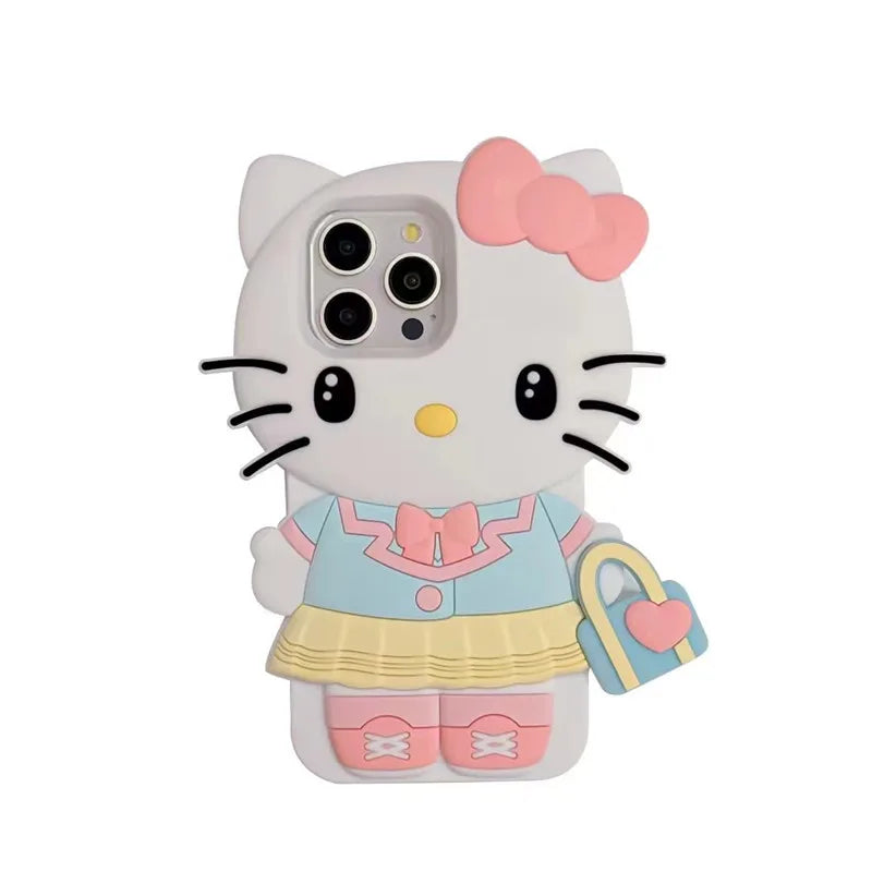 KT Kuromi Silicone Soft Cover iPhone Case