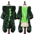 Cartoon Pet Jumpsuit Warm Dog Cat Pajama Outfit for Small Pets