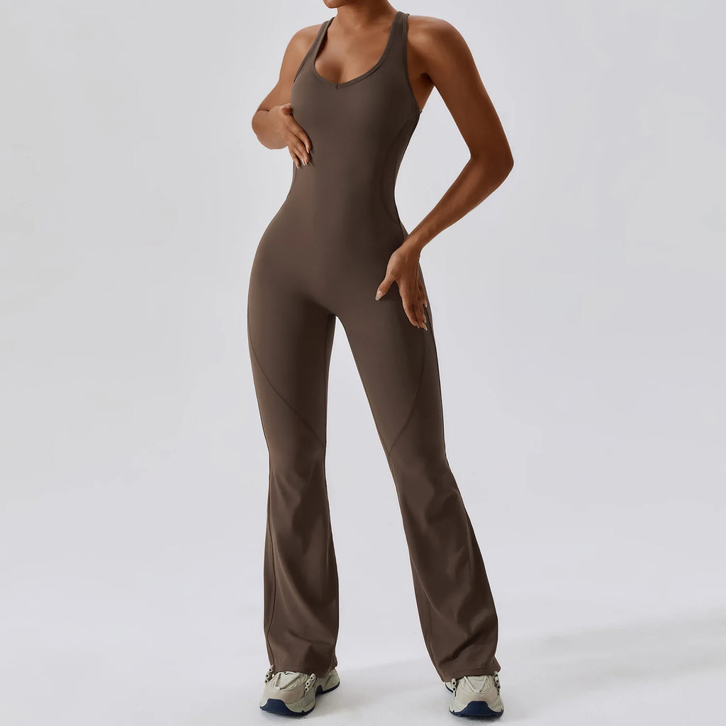 Seamless Yoga Jumpsuit Women One Piece Bodysuit Butt Lift Fitness Activewear