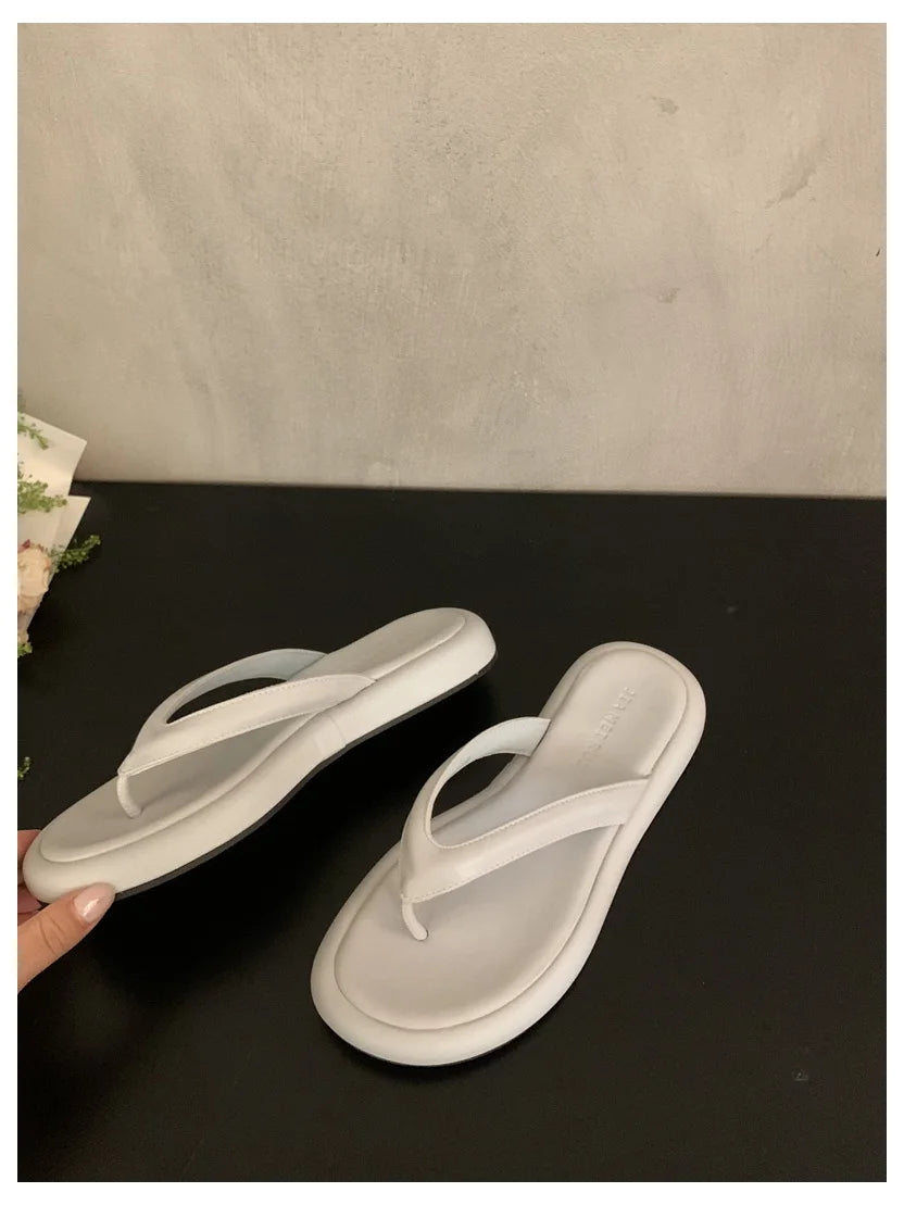 Women Summer Slides Flat Open Toe Casual Beach Slippers Outdoor Sandals