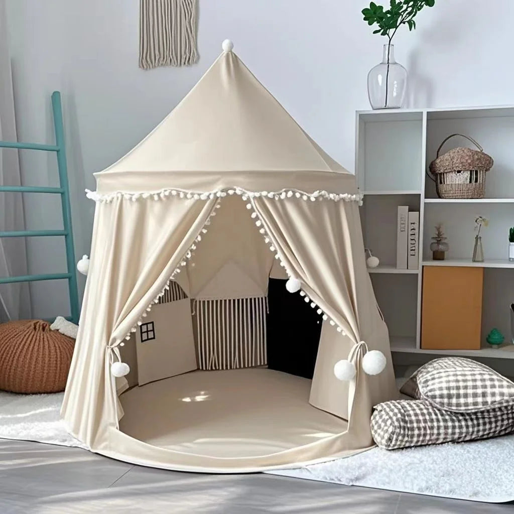 Kids Folding Teepee Castle Play Tent Toy House
