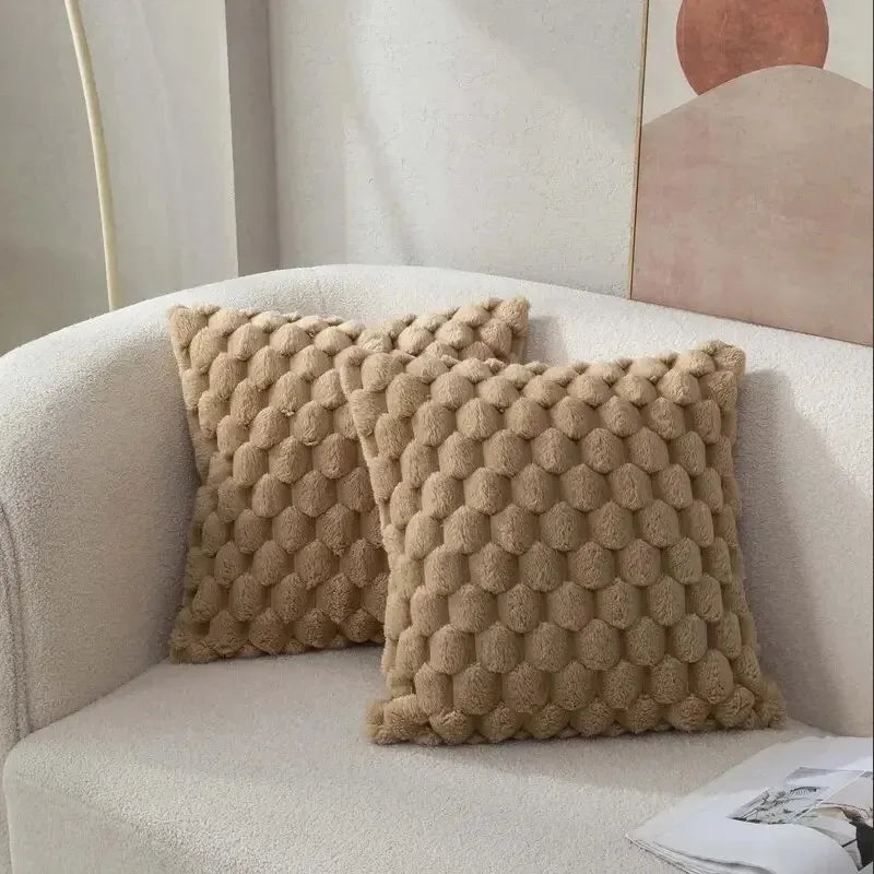 3D Soft Plush Turtle Pattern Pillowcase for Living Room Sofa Bedroom