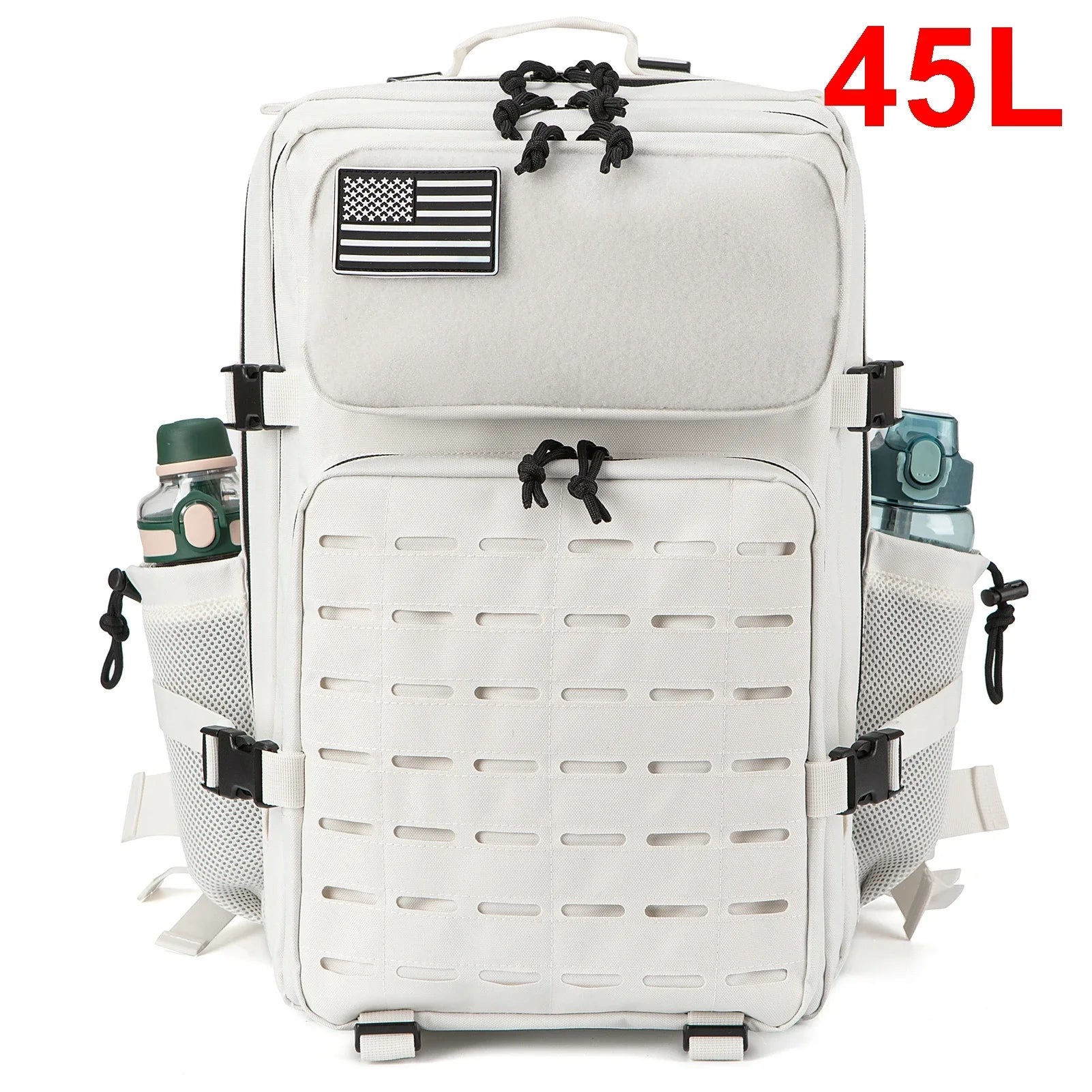 Tactical Backpack 25L 45L Outdoor Survival Hiking Rucksack with Bottle Holder