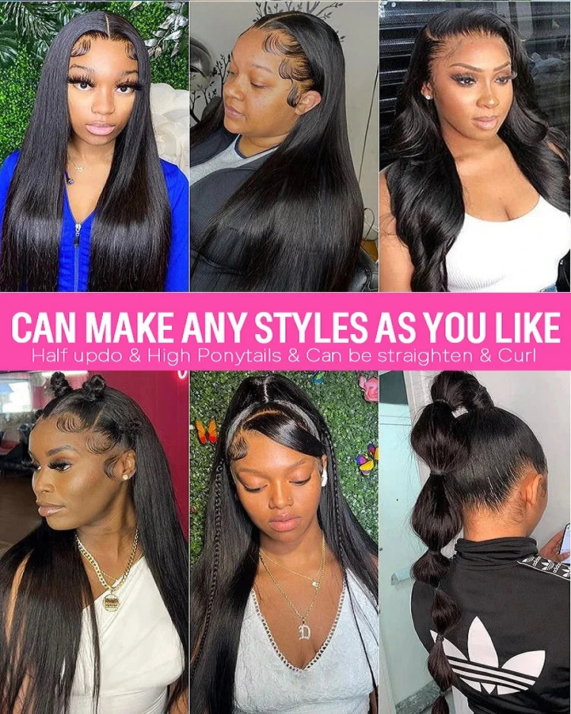 Silky Straight Wig – HD Lace Real Hair Look