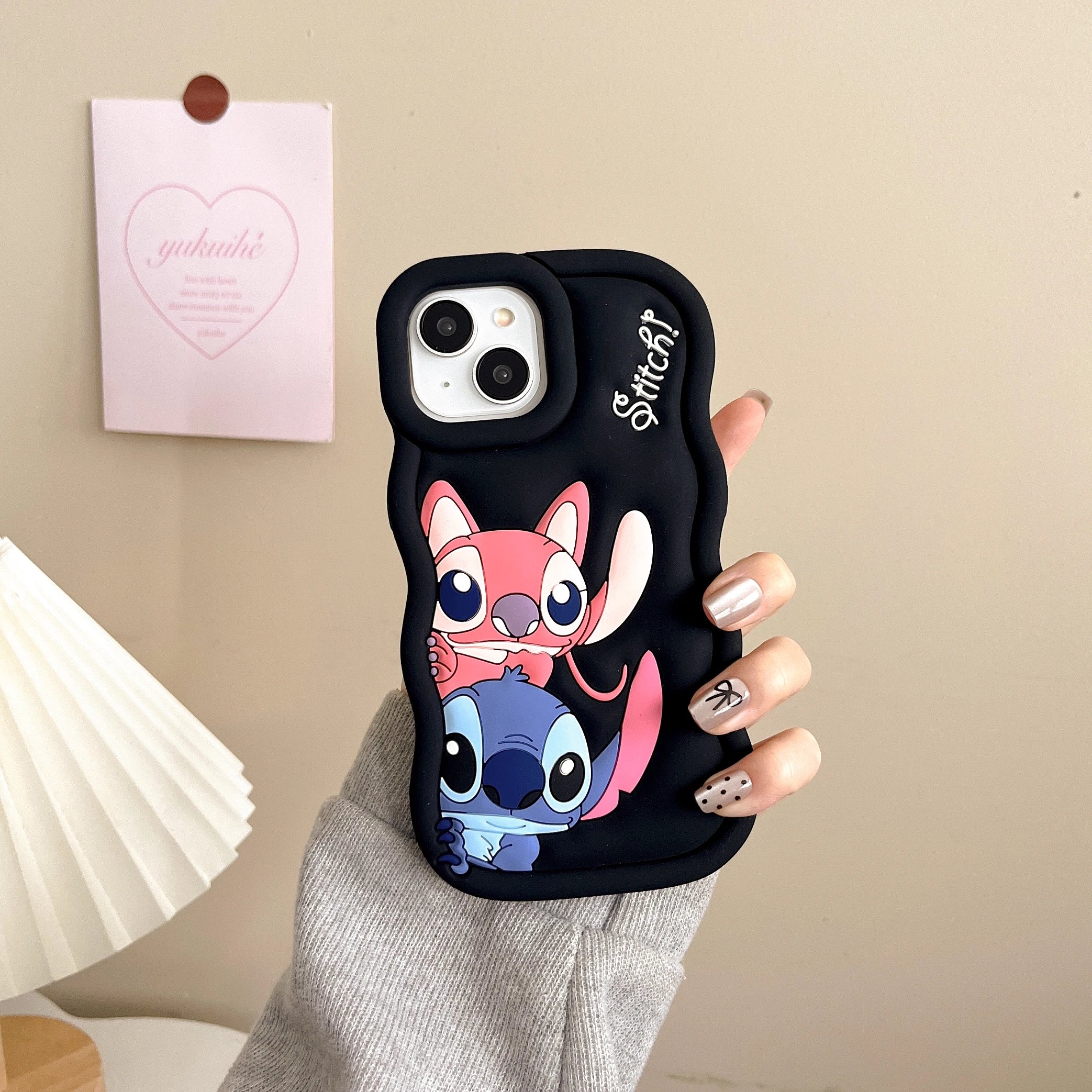 Cute 3D Stitch Silicone Soft Shockproof iPhone Case