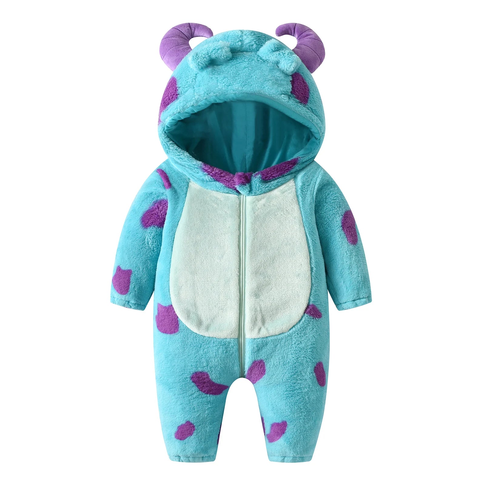 Baby Fleece Animal Hooded Winter Romper Warm Snowsuit