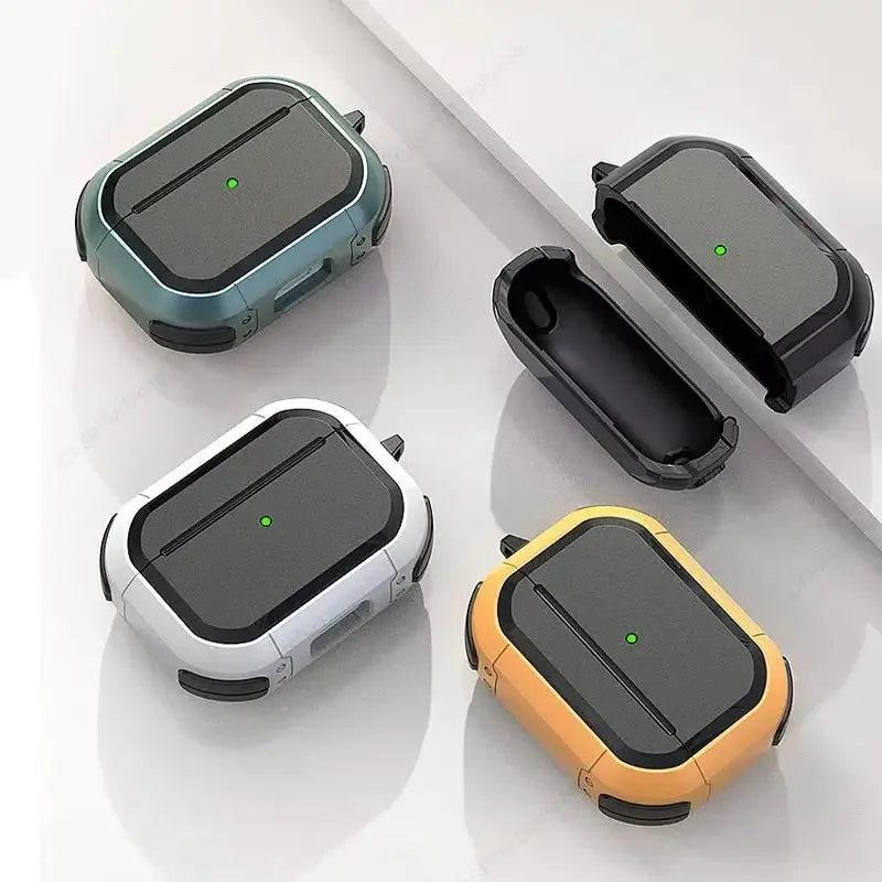 AirPods Pro 3 2025 Case Shockproof Armor Cover USB-C Protective Case AirPods Pro 2 / AirPods 4 / 3 / 1 2 Compatible