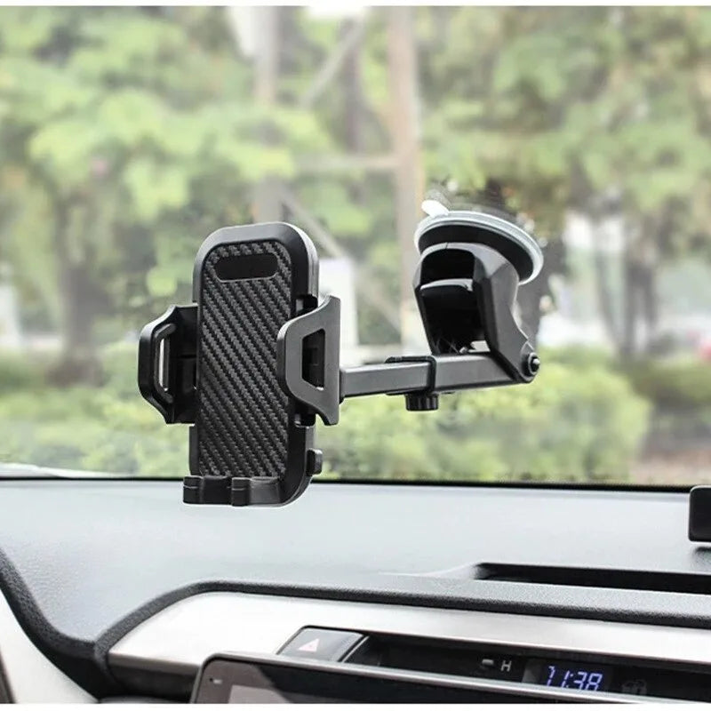 Car Phone Holder Mount – Suction Cup Dashboard Windshield Smartphone Stand