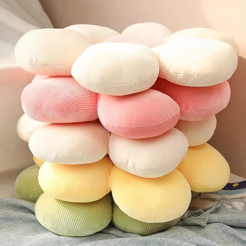 Colorful Flower Plush Pillow 35cm Petal Cushion Home Decor Gift