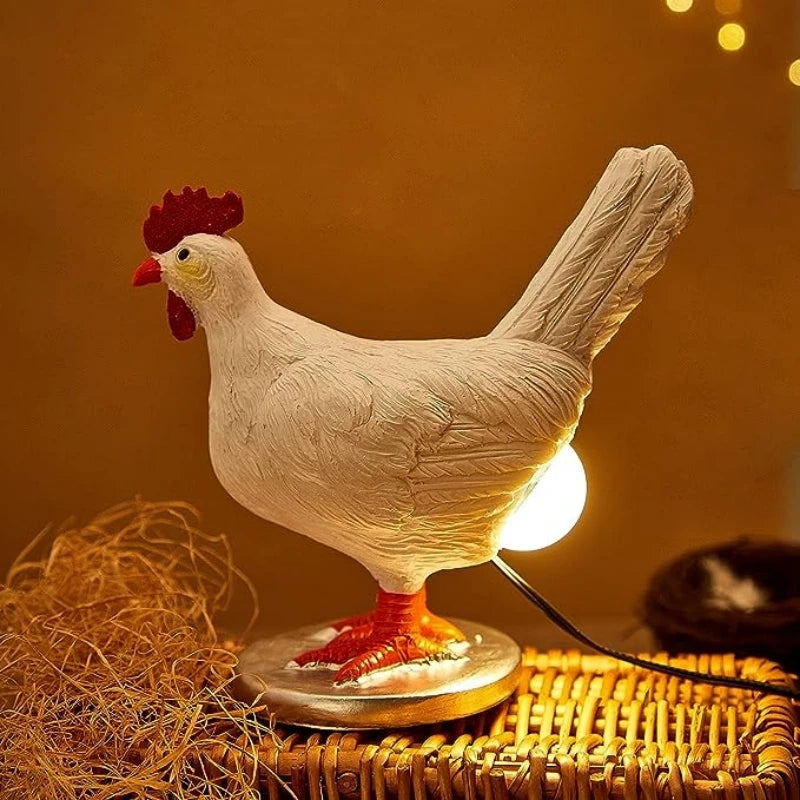 Funny Chicken Animal Easter Night Light Cartoon Chick Decorative Lamp Home Party Ornament Night Light